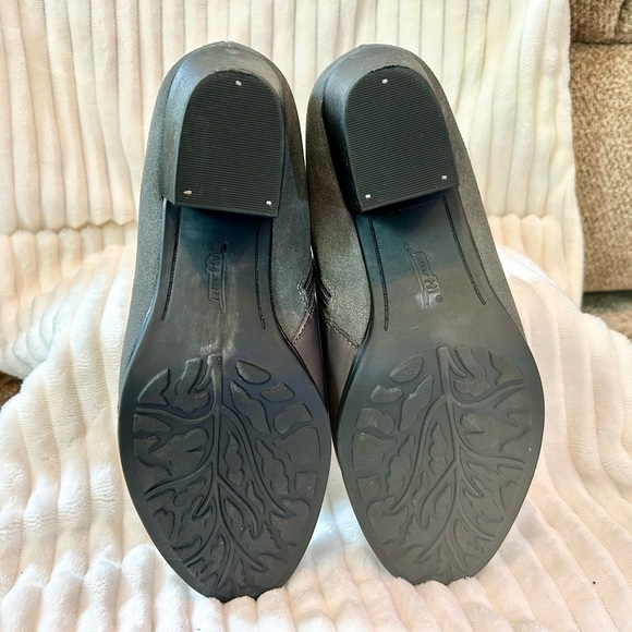 Earth Conway Maple Two tone leather zip detail comfort booties size 10 - Picture 5 of 10